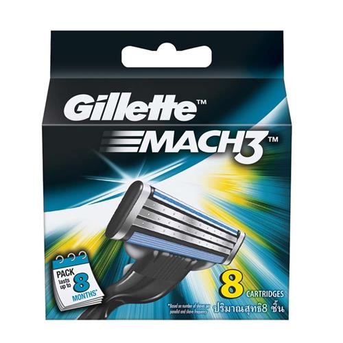 GILLETTE MACH3 8 CARTRIDGES.